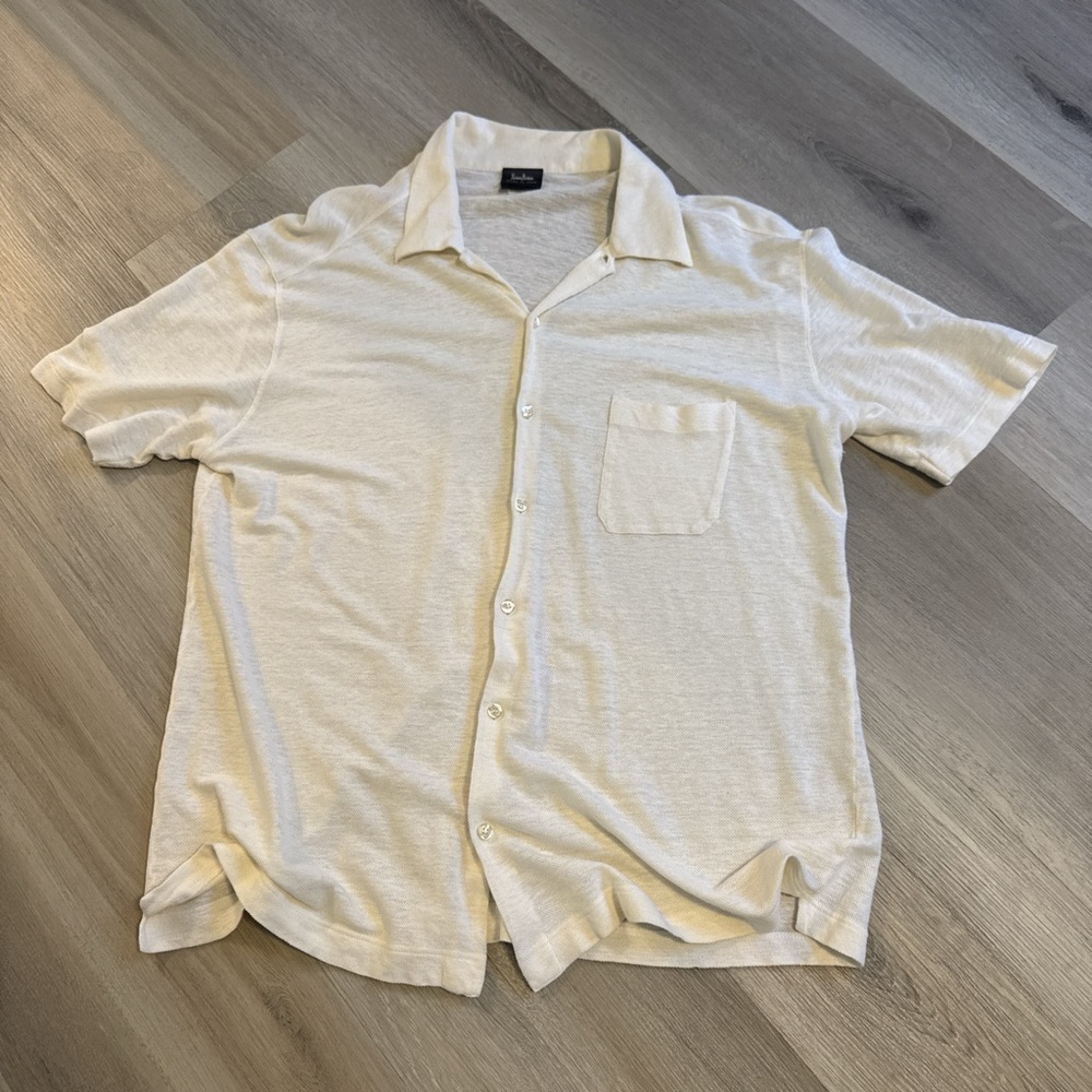 Neiman Marcus Ivory Knit Blouse